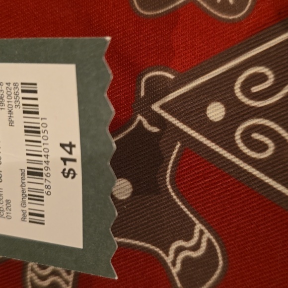 PAW & TAIL RED & BROWN GINGERBREAD MAN PET BANDANA, PLAID BOW TIE, BOW BUNDLE - Picture 10 of 14